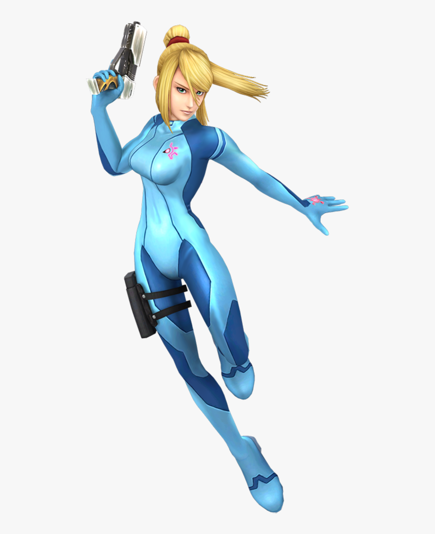 Super Smash Bros - Zero Suit Samus Render, HD Png Download, Free Download