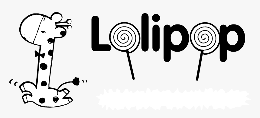 Lolipop Logo Black And White - 棒 棒 糖 品牌, HD Png Download, Free Download