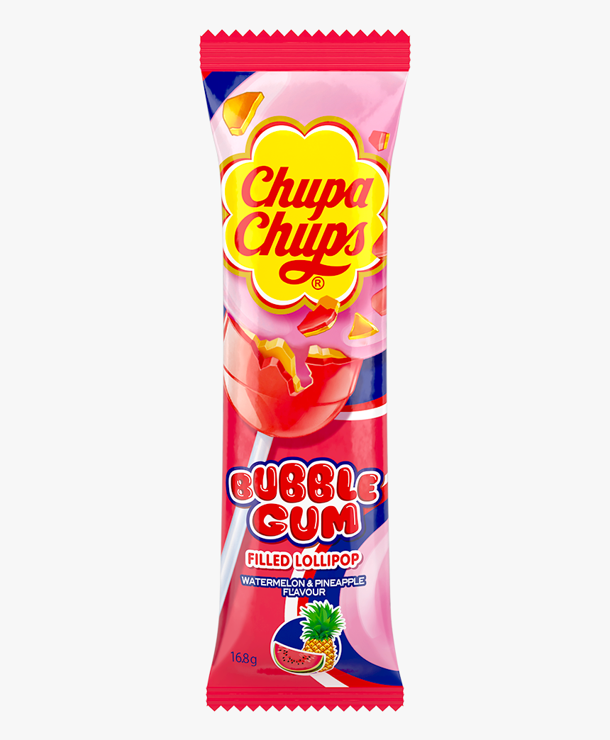 Chupa Chups Bubblegum Filled Lollipop 90 G, HD Png Download, Free Download