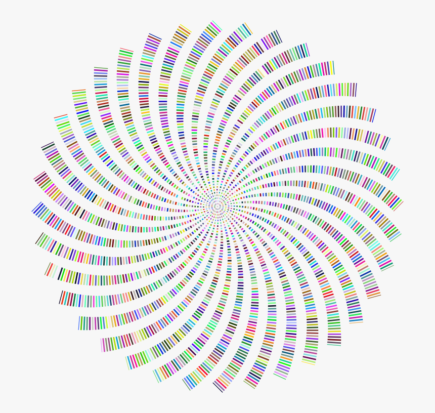Striped Pinwheel Prismatic No Background - 브리짓 라일리 옵 아트, HD Png Download, Free Download