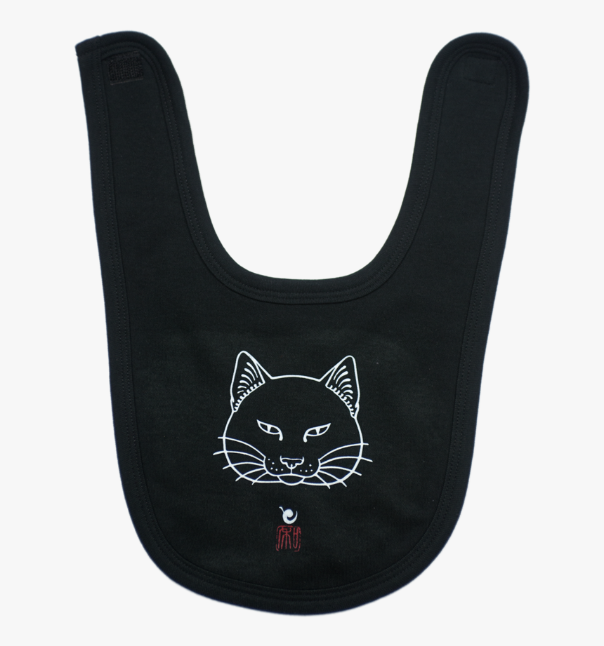 Fat Cat Direct To Garment Baby Bib - Black Cat, HD Png Download, Free Download