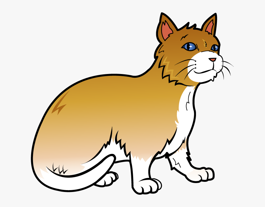 Fat Cat Clip Art - Clip Art Free Cat, HD Png Download, Free Download