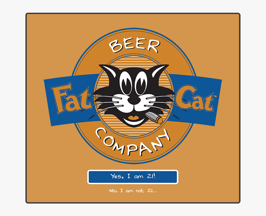 Fat Cat Beale St Brown Ale Beer Label Full Size - Fat Cat Brewery, HD Png Download, Free Download