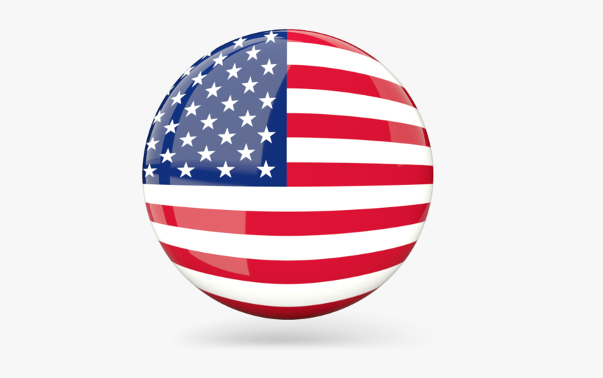 Flag Of The United States English Spoken Language - Transparent Background Usa Flag Icon Png, Png Download, Free Download