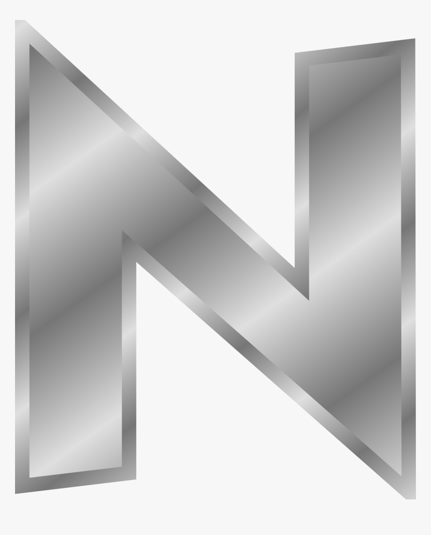 Transparent Silver Line Png - Letter N In Gold, Png Download, Free Download