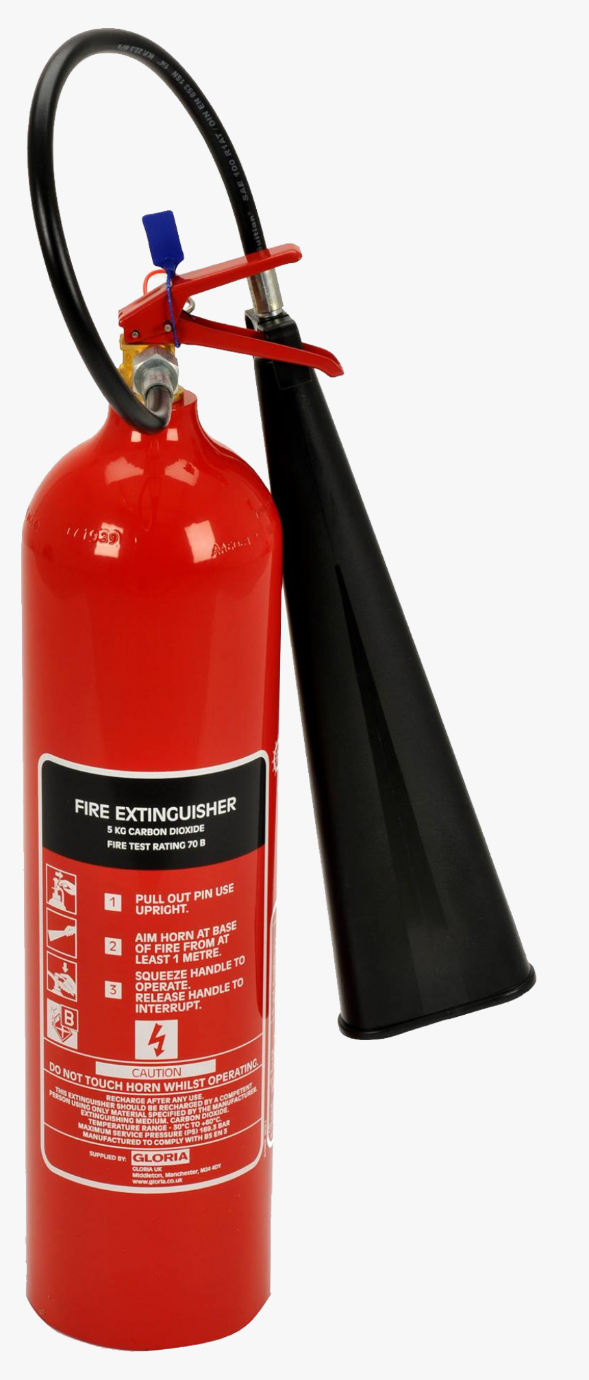 5kg Co2 Fire Extinguisher, HD Png Download, Free Download