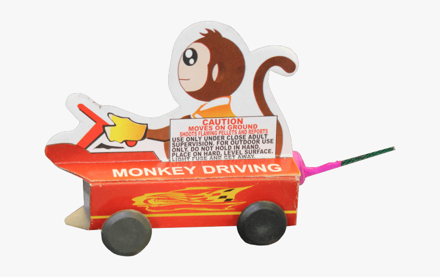 Monkey Driving Car - Monkey Firework, HD Png Download, Free Download