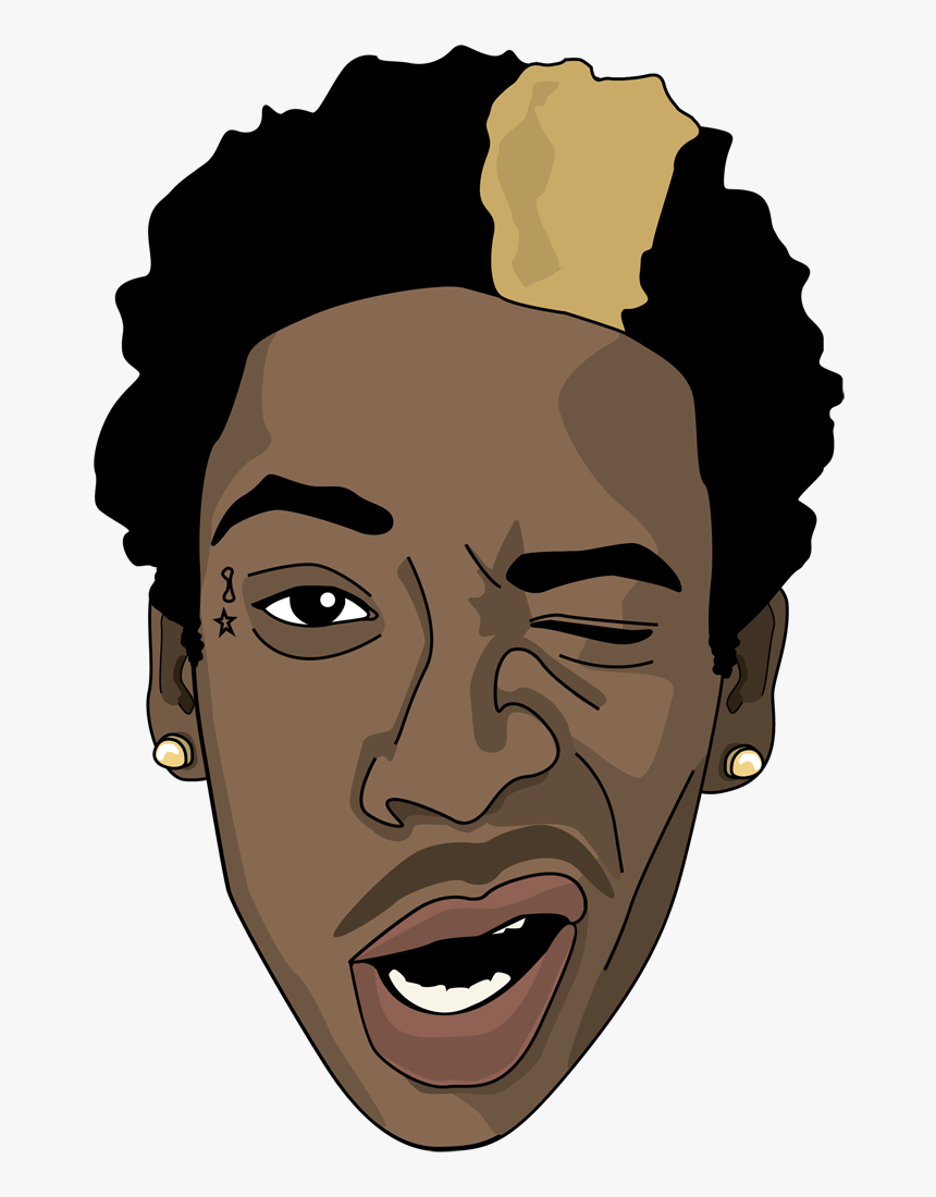 Dessin De Wiz Khalifa - Wiz Khalifa Cartoon Png, Transparent Png, Free Download