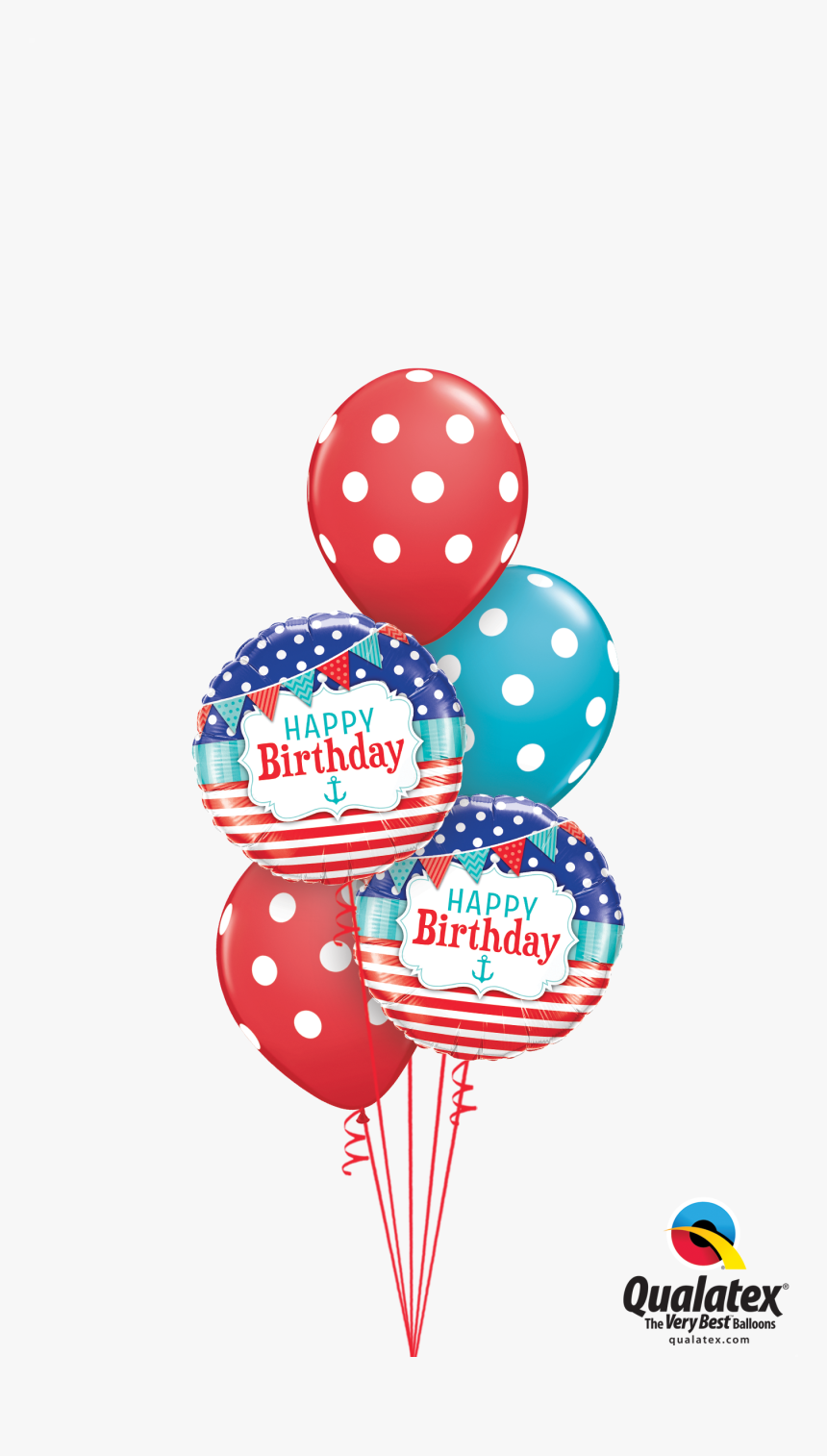 Inicio / Ramos De Globos / Cumpleaños - Happy Birthday Balloons Red, HD Png Download, Free Download
