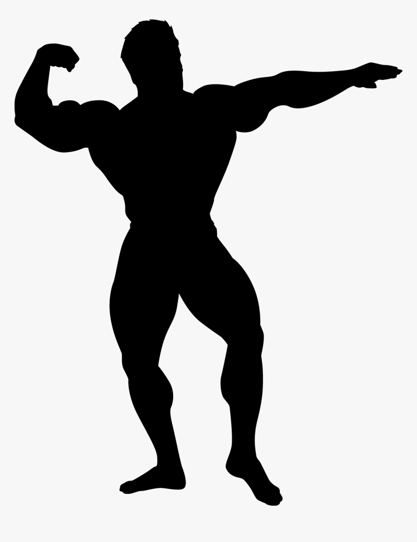 Transparent Bodybuilder Silhouette Png - Bodybuilder Clipart, Png Download, Free Download