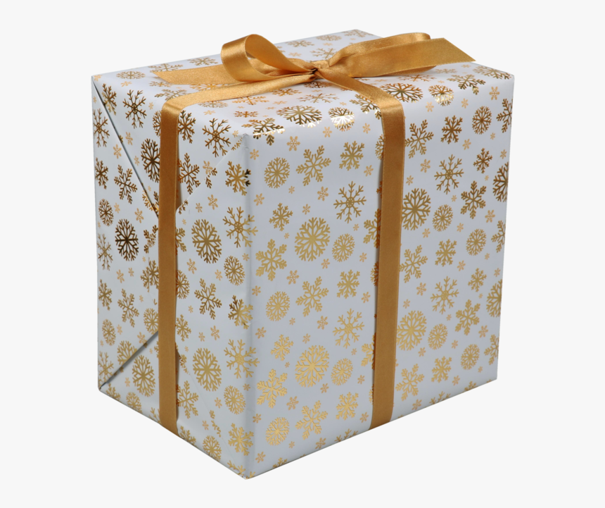 Lovly® Gift-wrapping Paper, 30cm, 200m, Glossy Ice - Gold And White Present Wrapping, HD Png Download, Free Download