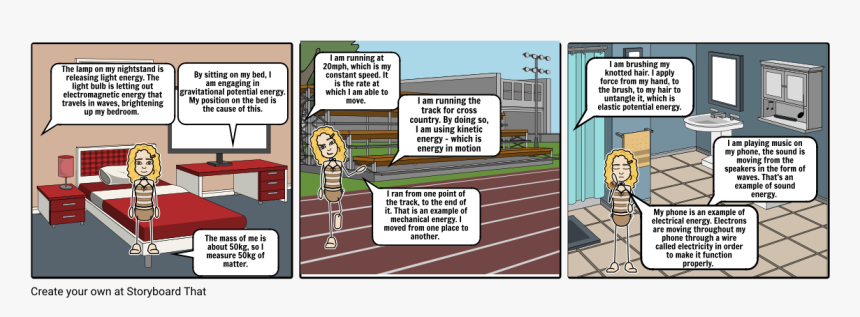 Comic Strip About Potential Energy, HD Png Download, Free Download