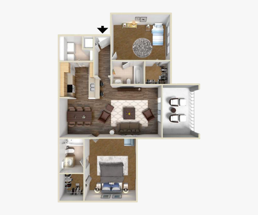 The Park Apartments - Floor Plan, HD Png Download, Free Download