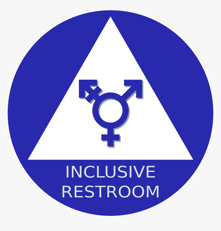 Gender Neutral Restroom Sign, HD Png Download, Free Download