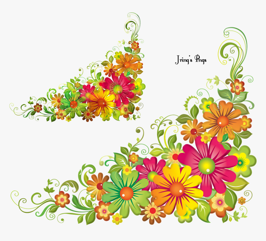 Transparent Cool Designs Png - Flower Border Clipart Png, Png Download, Free Download