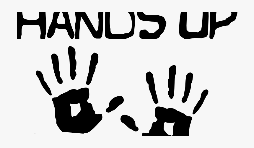 No, @wapo "hands Up, Don"t Shoot - Drawing Hands Up Don T Shoot, HD Png Download, Free Download