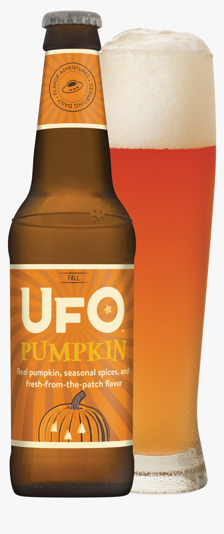 Star Embossed Bottle, Pdf - Ufo Pumpkin Beer, HD Png Download, Free Download