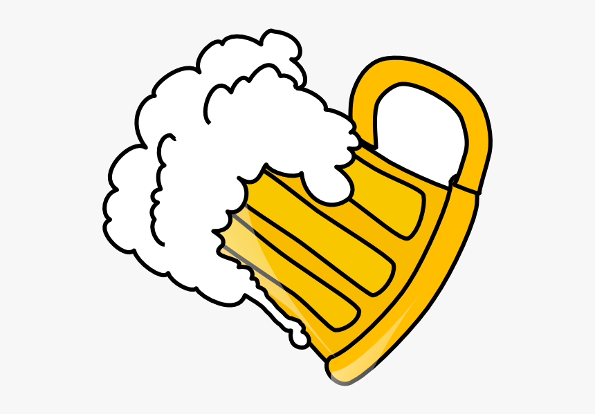 Beer Tilted Glass Of Clip Art At Vector Transparent - Beer Clipart, HD Png Download, Free Download