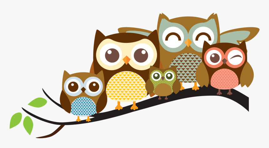 Clip Art Transparent Stock Cute Owl Family Clipart - Owl Family Clipart, HD Png Download, Free Download