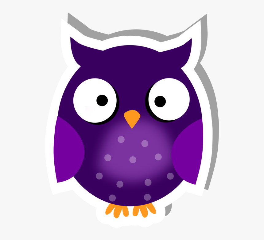Cute Owl Sticker - Cartoon, HD Png Download, Free Download