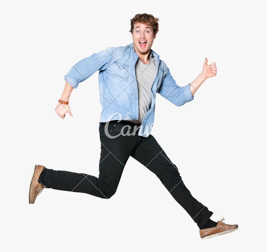 Happy Excited Photos - Funny Poses For Men, HD Png Download - kindpng