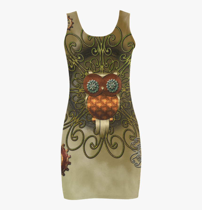 Steampunk Cute Owl Medea Vest Dress - Owl, HD Png Download, Free Download