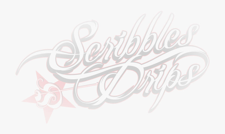 Scribbles & Drips - Calligraphy, HD Png Download, Free Download