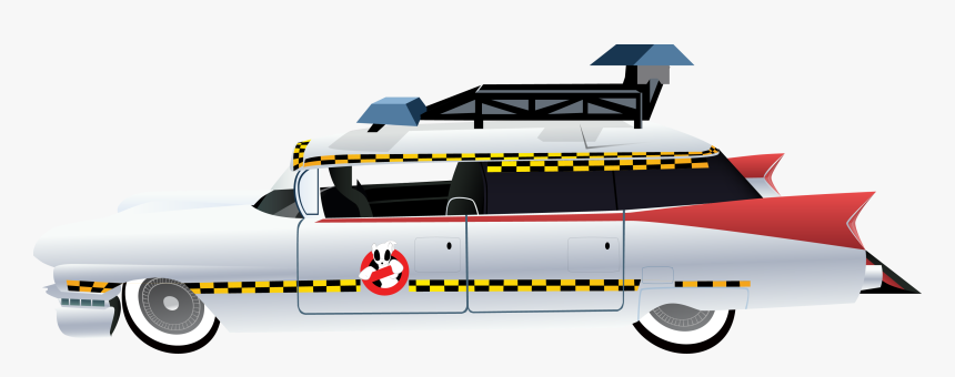 Ghostbusters Vector Ecto - Ghostbusters Car Side View, HD Png Download, Free Download