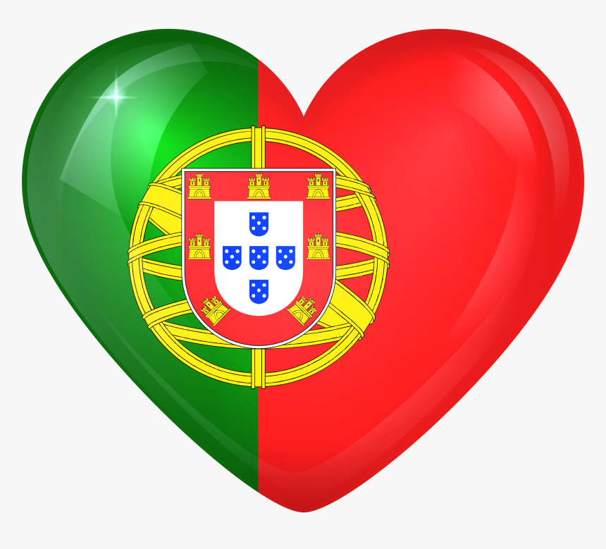 Transparent Orange Heart Png - Portugal Flag Heart Png, Png Download, Free Download