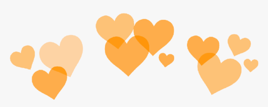 #orange #heart #hearts #crown #heartcrown #orange #aesthetic - Green Heart Crown Transparent, HD Png Download, Free Download