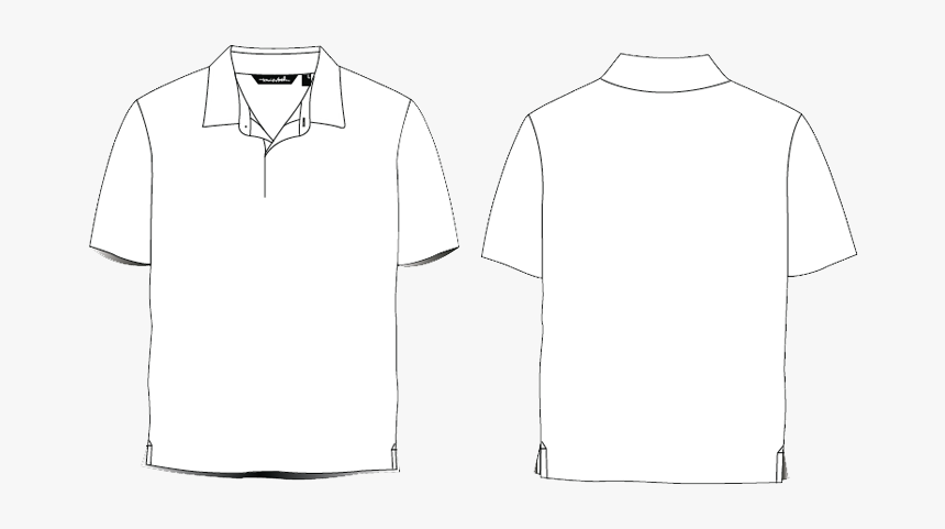 plain white polo shirt png