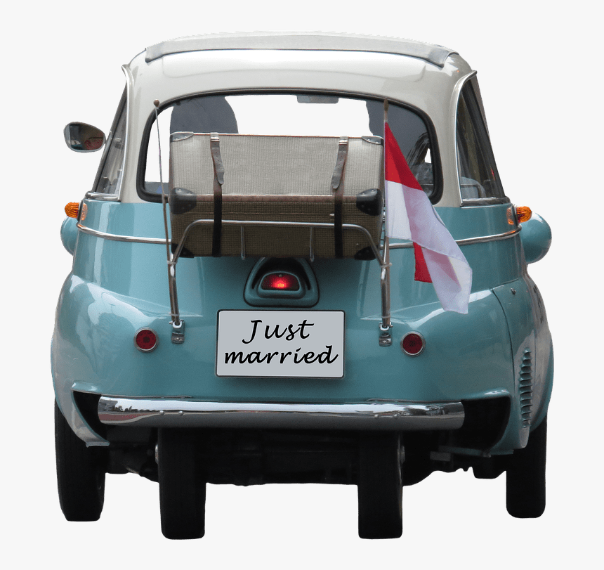 Wedding Just Married On Car - Just Married Car Free Png, Transparent Png, Free Download