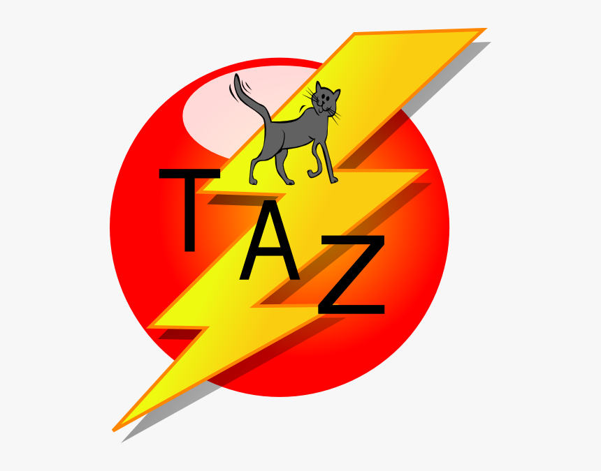 Taz Decal Clip Art - Electricity Clipart Png, Transparent Png, Free Download