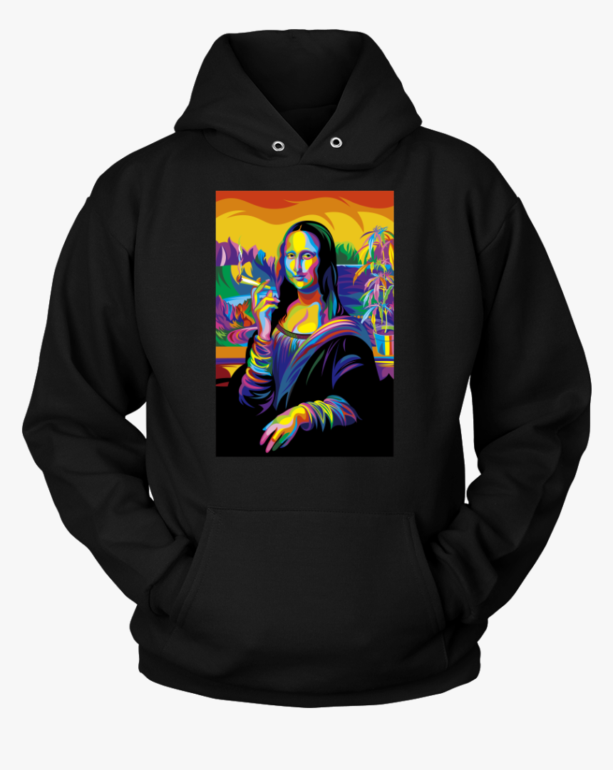 Smoking Mona Lisa Hoodie - Jesus Christ Hoodies For Sale, HD Png Download, Free Download