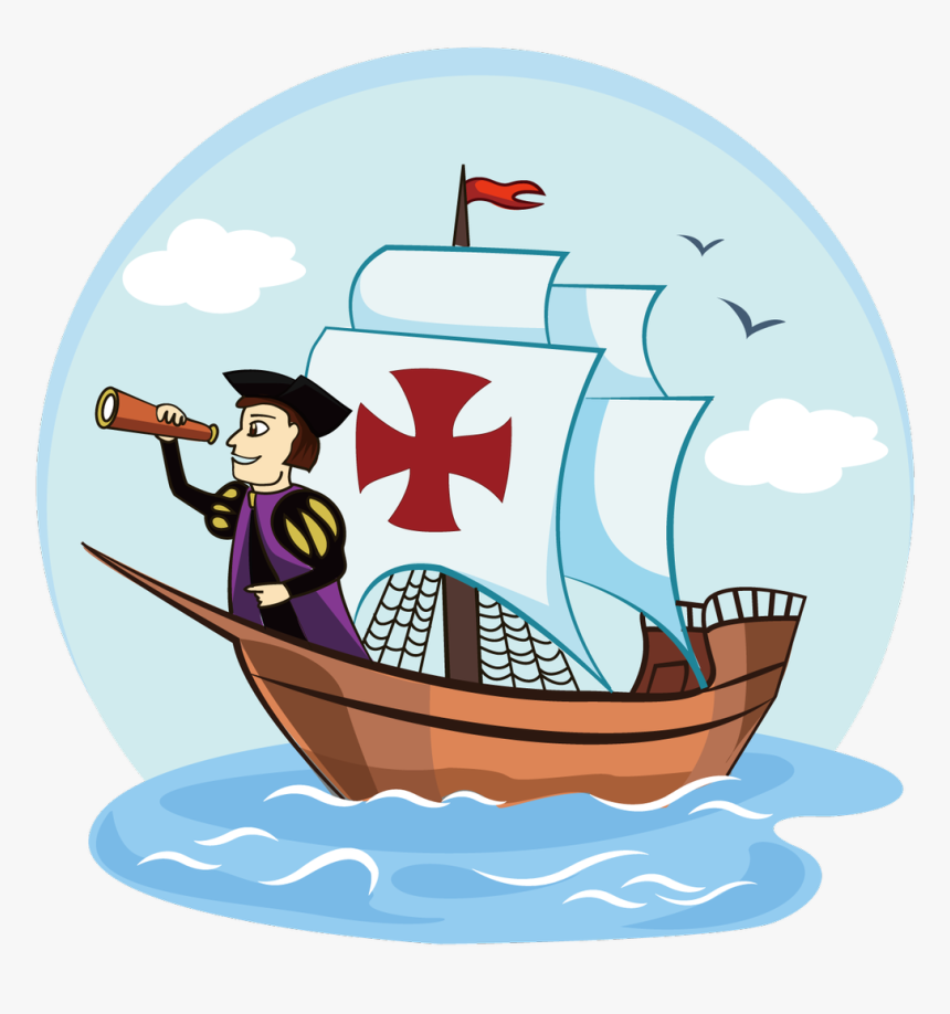 Sa Food Bank On Twitter - Christopher Columbus Sailing Clipart, HD Png Download, Free Download