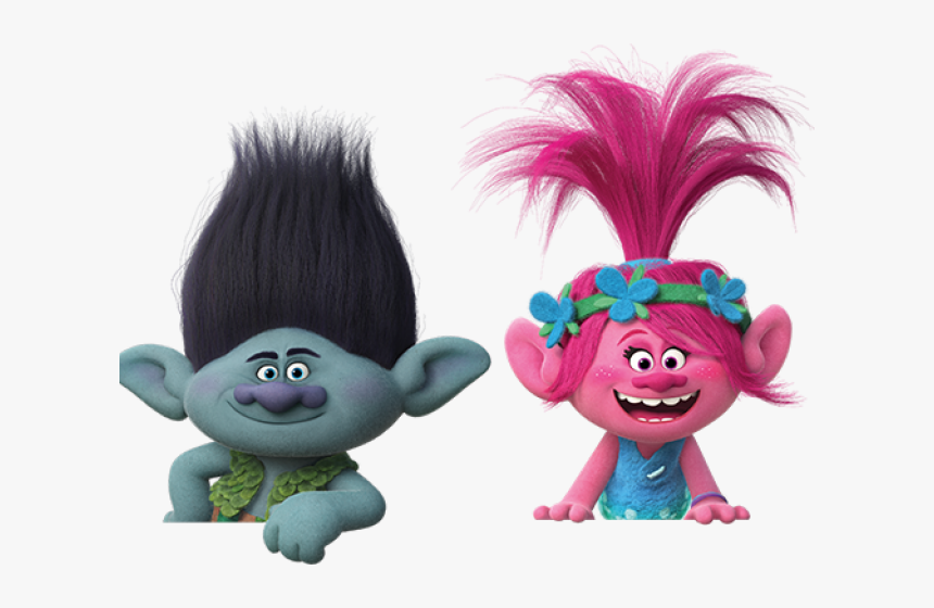 Transparent Trolls Clipart - Princess Poppy And Branch, HD Png Download - k...