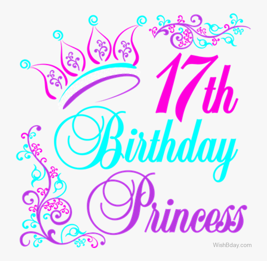 Transparent Princess Poppy Png - Seventeenth Happy 17th Birthday, Png Download, Free Download