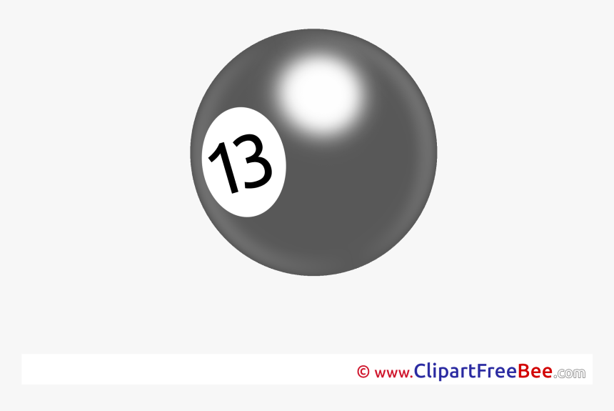 Billiard Ball , Transparent Cartoons - Billardkugel 13, HD Png Download, Free Download