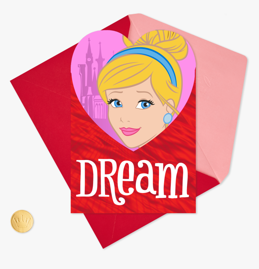 Disney Cinderella Princess Dream Come True Valentine"s - Illustration, HD Png Download, Free Download