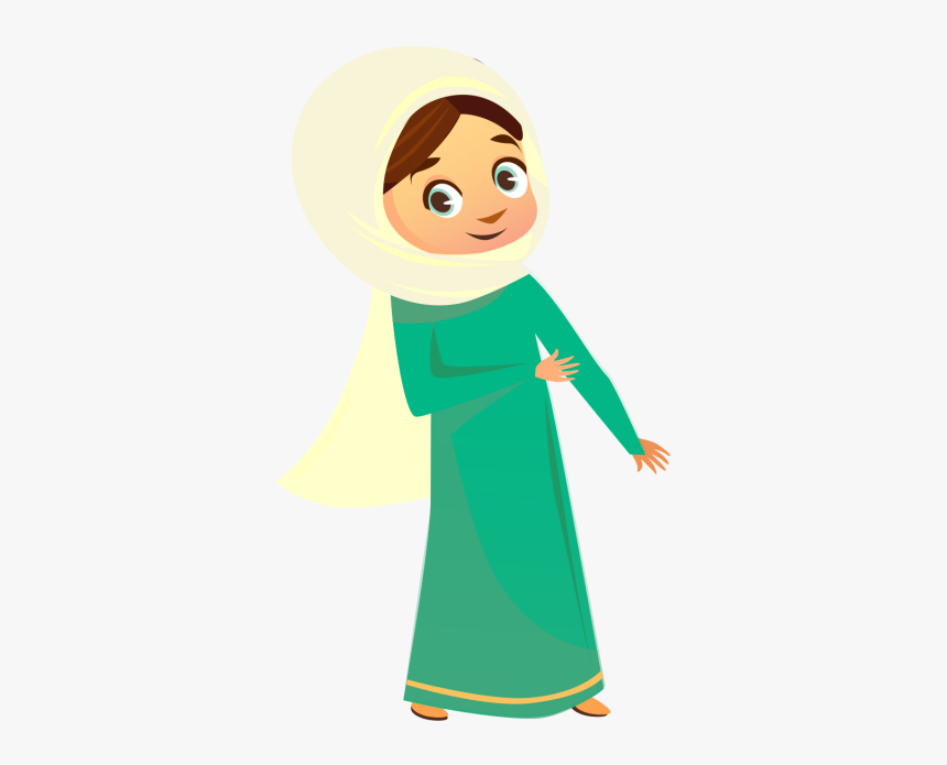 Muslim Girl Character Eid - Eid Al-fitr, HD Png Download, Free Download