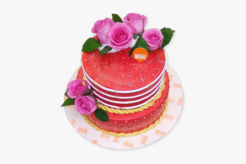 Pink Red Wedding Cake Wedding Cake Shop In Lucknow - Birthday Cake, HD Png Download, Free Download