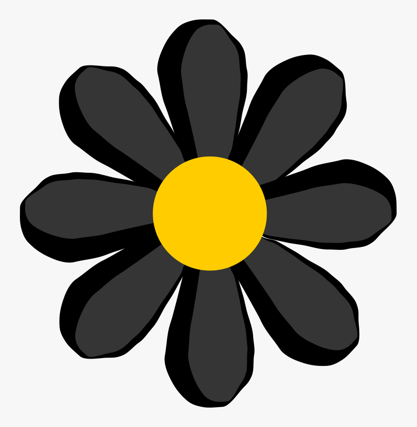 Black Flower - Black Flower Clipart, HD Png Download, Free Download