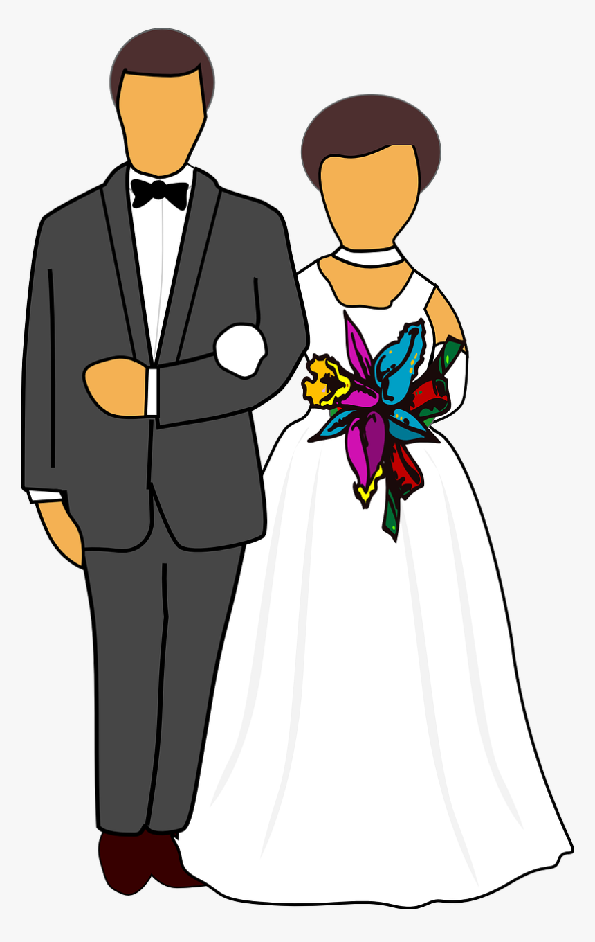 People Getting Married Clipart, HD Png Download, Free Download