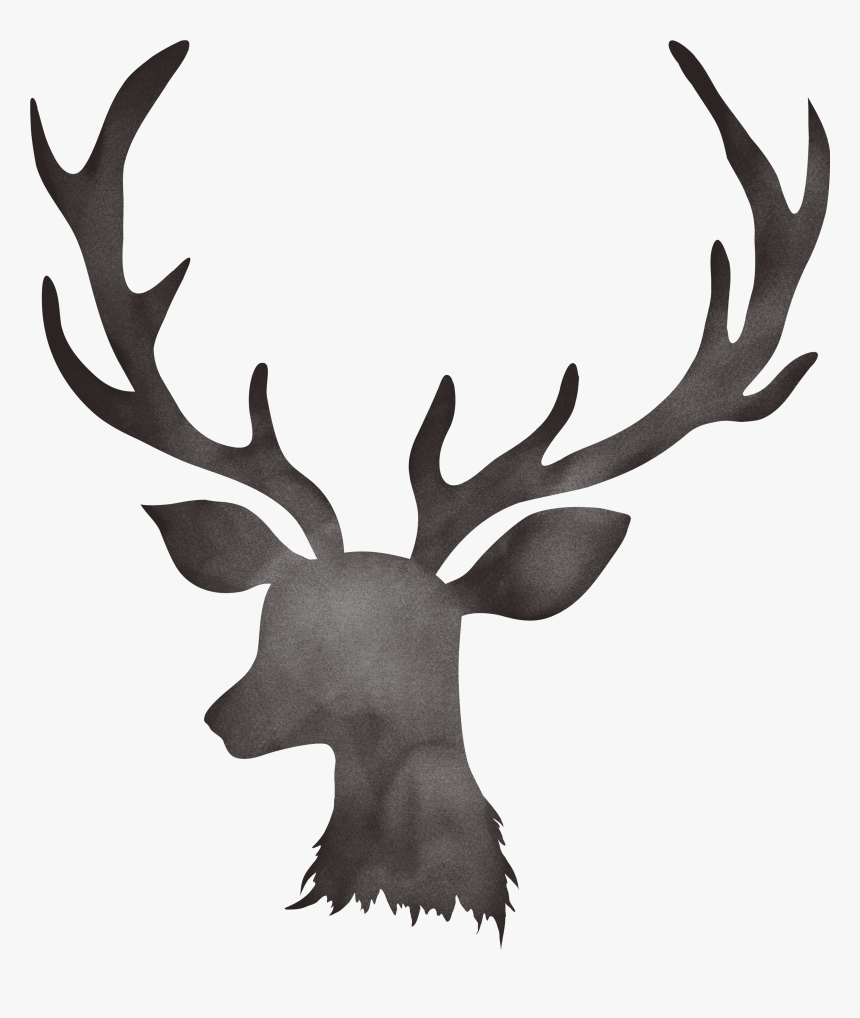 Watercolour Deer Antlers, Moose Art, Watercolour, Clip - Floral Deer Antler Png, Transparent Png, Free Download