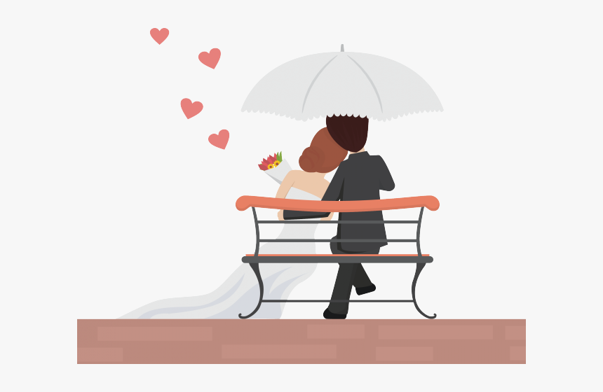 Wedding Couple Cartoon Images - Congratulations To The Newlyweds Cards, HD Png Download, Free Download