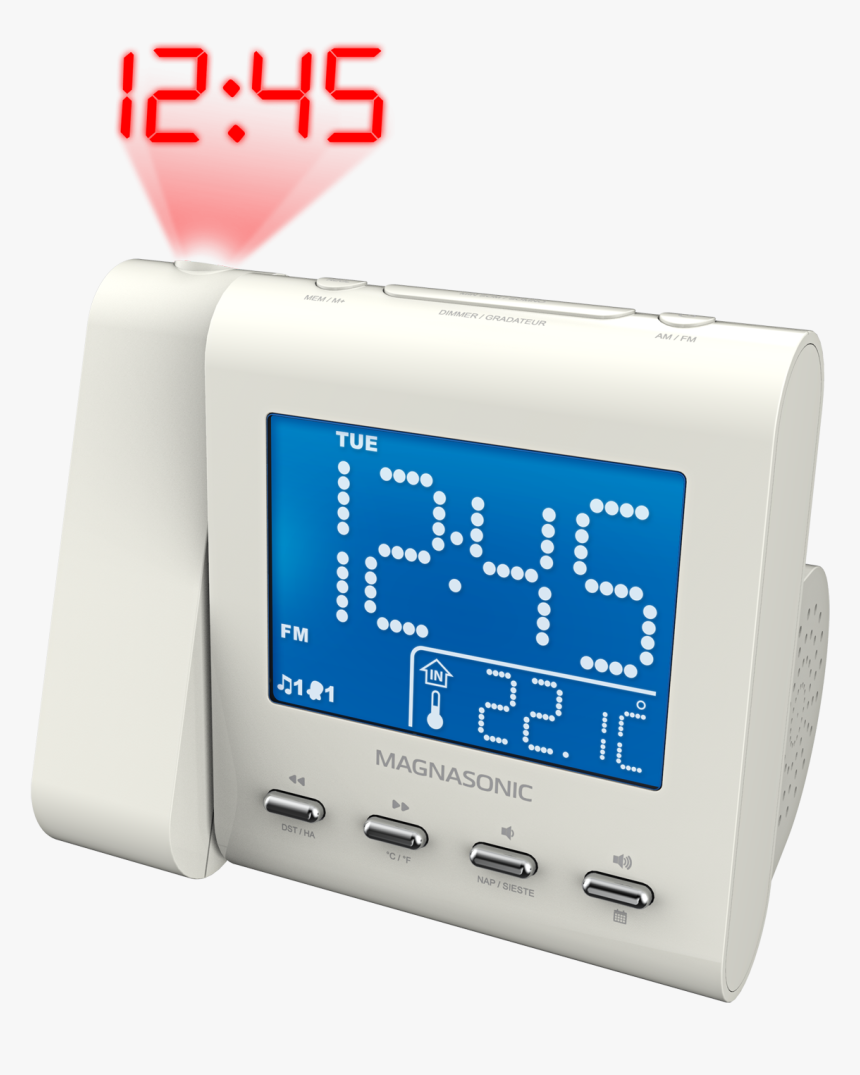 Projection Alarm Clock Radio - Alarm Clock, HD Png Download, Free Download