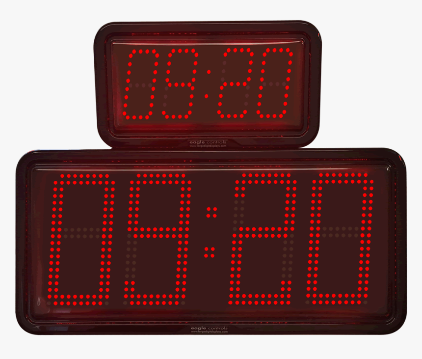 Large Digital Clock And Temperature Led Displays - Led Display, HD Png Download, Free Download