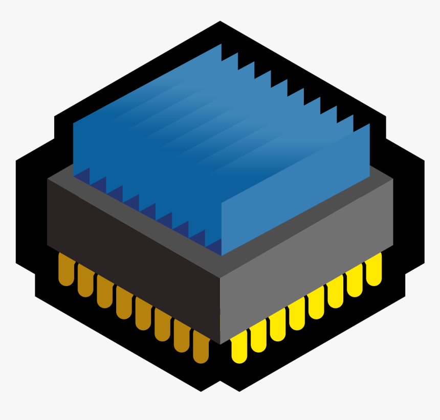 Cpu - Microchip Clipart, HD Png Download, Free Download