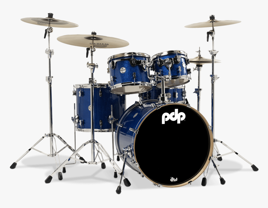 Pdcm2215bl - Concept™ Maple - Blue Sparkle - 5-piece - Dw 12 Piece Drum Set, HD Png Download, Free Download