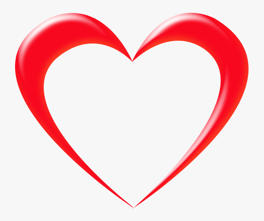 Heart Art Png - Transparent Background Heart Outline, Png Download, Free Download